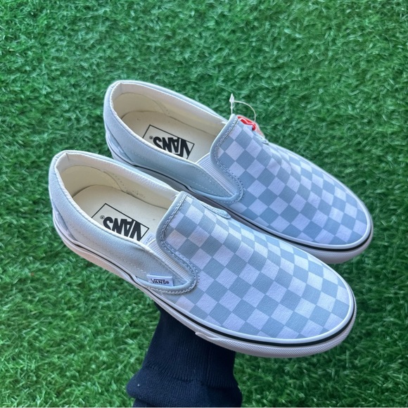 Vans Classic Slip On Checkerboard Baby Blue - Picture 2 of 8
